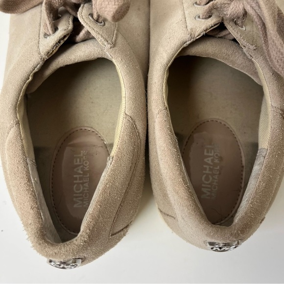 Michael Kors Leather Lace Up Sneakers 8.5 - Picture 5 of 12